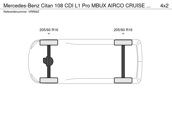 Mercedes-Benz Citan 108 CDI L1 Pro MBUX AIRCO CRUISE CONTROL NAVIGATIE