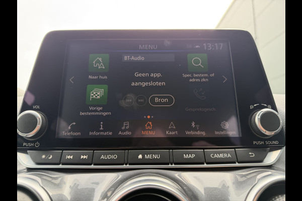 Nissan Juke 115pk Enigma (Camera - Stoel-/- voorruitverwarming - LED - Keyless Entry - 19"- Automatische Airco - Navigatie)