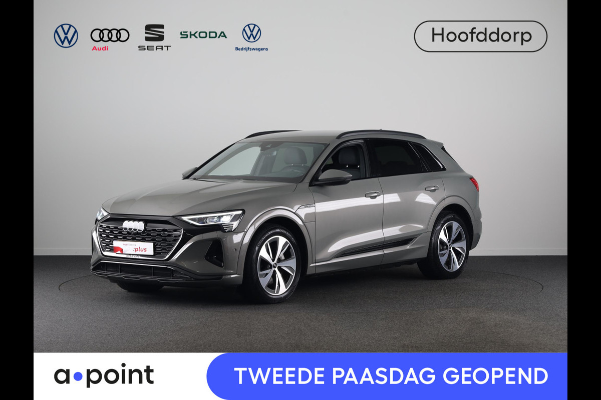 Audi Q8 e-tron 50 quattro Edition 95 kWh 340pk | SOH 96% | Lederen bekleding | | 20 inch lichtmetalen velgen | Elektrisch verstelbare voorstoelen met geheugen | Parkeercamera |