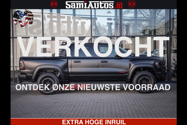 Dodge Ram 1500 TRX 6.2 4X4 | FULL PPF WRAP | HELLCAT | DIGI CLUSTER | RAMBAR | BEADLOCK WHEELS | PANORAMA | HEADUP | 360CAM | 12'' MULTIMEDIA | CARBON PACK | 3500KG | ZEER EXCLUSIEF