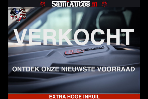 Dodge Ram 1500 TRX 6.2 4X4 | FULL PPF WRAP | HELLCAT | DIGI CLUSTER | RAMBAR | BEADLOCK WHEELS | PANORAMA | HEADUP | 360CAM | 12'' MULTIMEDIA | CARBON PACK | 3500KG | ZEER EXCLUSIEF