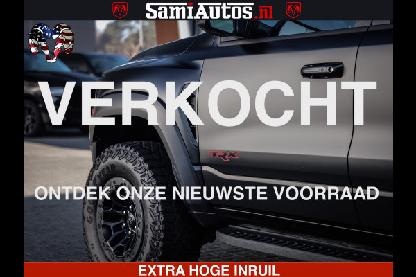 Dodge Ram 1500 TRX 6.2 4X4 | FULL PPF WRAP | HELLCAT | DIGI CLUSTER | RAMBAR | BEADLOCK WHEELS | PANORAMA | HEADUP | 360CAM | 12'' MULTIMEDIA | CARBON PACK | 3500KG | ZEER EXCLUSIEF