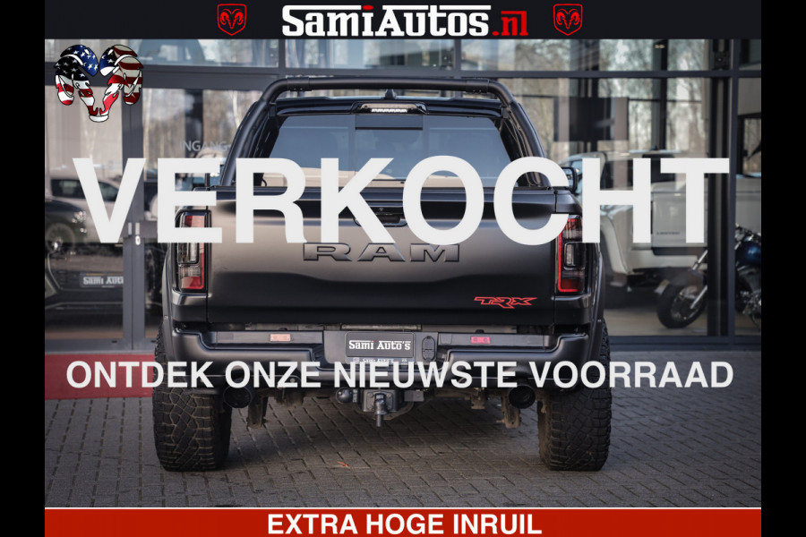 Dodge Ram 1500 TRX 6.2 4X4 | FULL PPF WRAP | HELLCAT | DIGI CLUSTER | RAMBAR | BEADLOCK WHEELS | PANORAMA | HEADUP | 360CAM | 12'' MULTIMEDIA | CARBON PACK | 3500KG | ZEER EXCLUSIEF