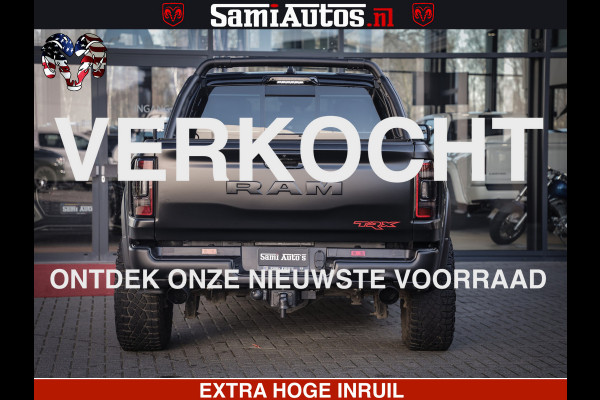 Dodge Ram 1500 TRX 6.2 4X4 | FULL PPF WRAP | HELLCAT | DIGI CLUSTER | RAMBAR | BEADLOCK WHEELS | PANORAMA | HEADUP | 360CAM | 12'' MULTIMEDIA | CARBON PACK | 3500KG | ZEER EXCLUSIEF