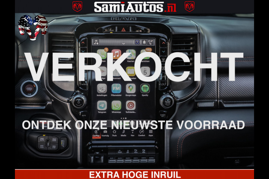 Dodge Ram 1500 TRX 6.2 4X4 | FULL PPF WRAP | HELLCAT | DIGI CLUSTER | RAMBAR | BEADLOCK WHEELS | PANORAMA | HEADUP | 360CAM | 12'' MULTIMEDIA | CARBON PACK | 3500KG | ZEER EXCLUSIEF