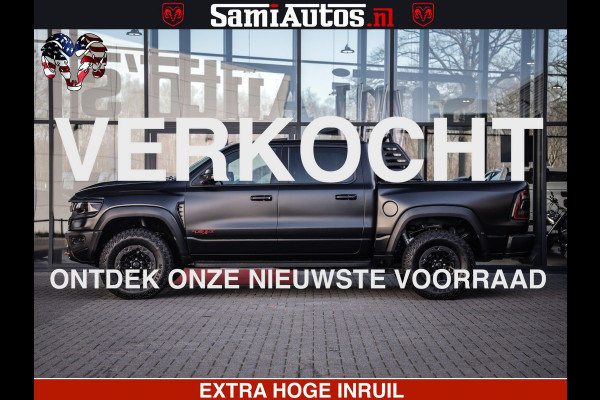 Dodge Ram 1500 TRX 6.2 4X4 | FULL PPF WRAP | HELLCAT | DIGI CLUSTER | RAMBAR | BEADLOCK WHEELS | PANORAMA | HEADUP | 360CAM | 12'' MULTIMEDIA | CARBON PACK | 3500KG | ZEER EXCLUSIEF