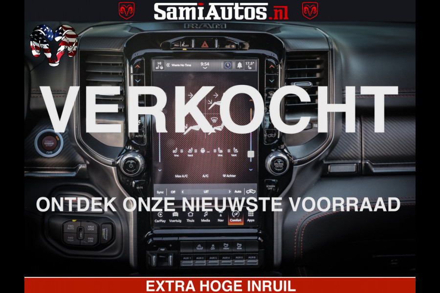 Dodge Ram 1500 TRX 6.2 4X4 | FULL PPF WRAP | HELLCAT | DIGI CLUSTER | RAMBAR | BEADLOCK WHEELS | PANORAMA | HEADUP | 360CAM | 12'' MULTIMEDIA | CARBON PACK | 3500KG | ZEER EXCLUSIEF
