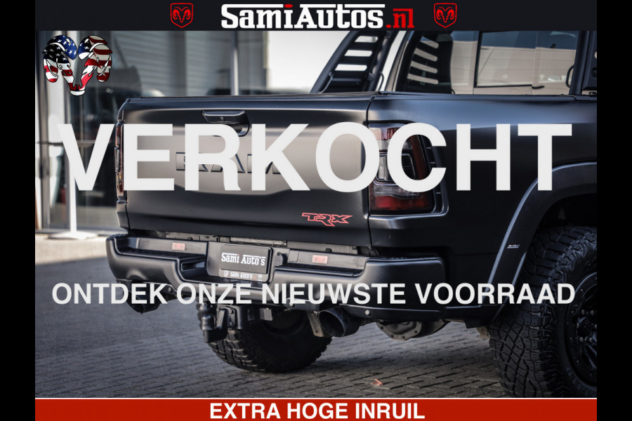 Dodge Ram 1500 TRX 6.2 4X4 | FULL PPF WRAP | HELLCAT | DIGI CLUSTER | RAMBAR | BEADLOCK WHEELS | PANORAMA | HEADUP | 360CAM | 12'' MULTIMEDIA | CARBON PACK | 3500KG | ZEER EXCLUSIEF