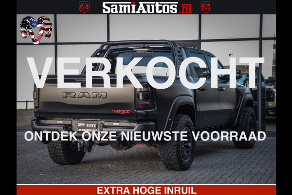 Dodge Ram 1500 TRX 6.2 4X4 | FULL PPF WRAP | HELLCAT | DIGI CLUSTER | RAMBAR | BEADLOCK WHEELS | PANORAMA | HEADUP | 360CAM | 12'' MULTIMEDIA | CARBON PACK | 3500KG | ZEER EXCLUSIEF