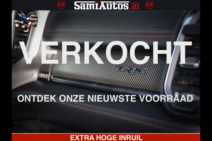 Dodge Ram 1500 TRX 6.2 4X4 | FULL PPF WRAP | HELLCAT | DIGI CLUSTER | RAMBAR | BEADLOCK WHEELS | PANORAMA | HEADUP | 360CAM | 12'' MULTIMEDIA | CARBON PACK | 3500KG | ZEER EXCLUSIEF