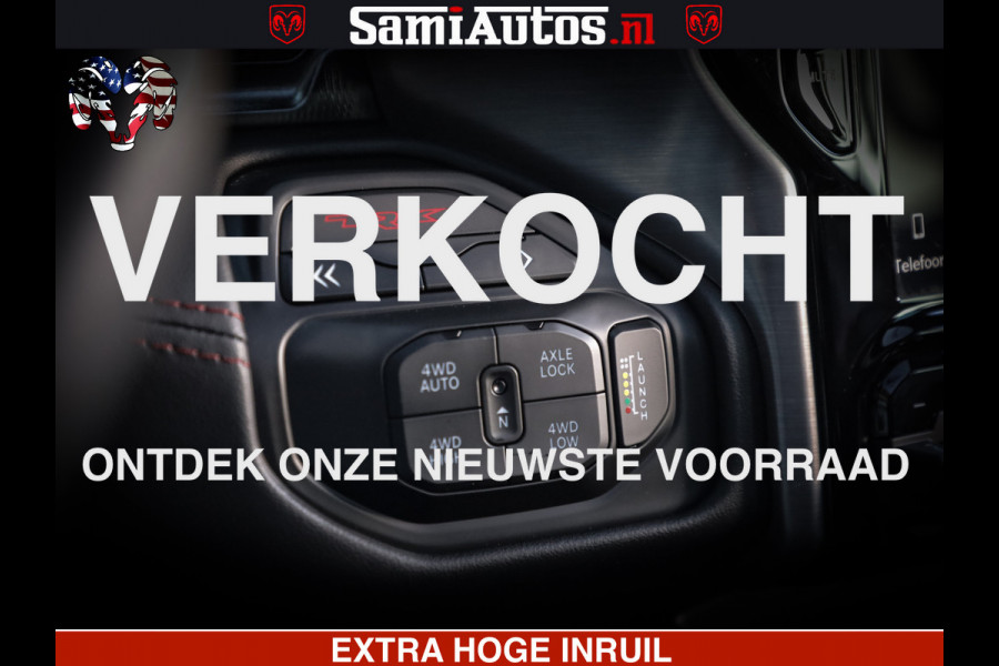 Dodge Ram 1500 TRX 6.2 4X4 | FULL PPF WRAP | HELLCAT | DIGI CLUSTER | RAMBAR | BEADLOCK WHEELS | PANORAMA | HEADUP | 360CAM | 12'' MULTIMEDIA | CARBON PACK | 3500KG | ZEER EXCLUSIEF