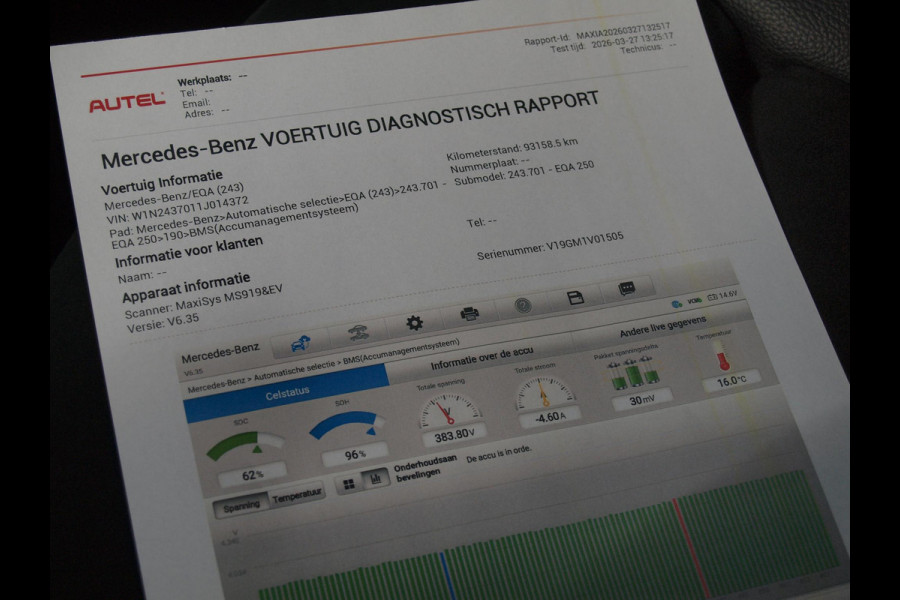 Mercedes-Benz EQA 250 Business Solution AMG 67 kWh | SOH 96% | Panoramadak | Head-Up Display | Burmester | 360 Camera |