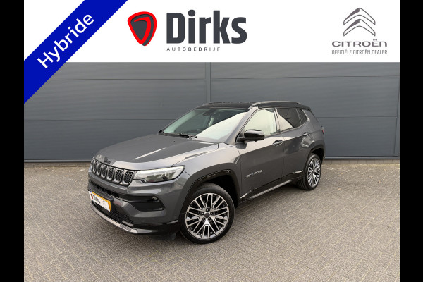 Jeep Compass 1.5T e-Hybrid S (Leder incl verwarming/koeling/geheugen - Elektrische Klep - 360gr Camera - 19"- LED - Navigatie - Adaptieve Cru