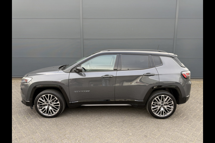 Jeep Compass 1.5T e-Hybrid S (Leder incl verwarming/koeling/geheugen - Elektrische Klep - 360gr Camera - 19"- LED - Navigatie - Adaptieve Cru