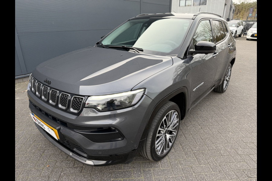 Jeep Compass 1.5T e-Hybrid S (Leder incl verwarming/koeling/geheugen - Elektrische Klep - 360gr Camera - 19"- LED - Navigatie - Adaptieve Cru