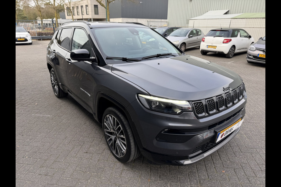 Jeep Compass 1.5T e-Hybrid S (Leder incl verwarming/koeling/geheugen - Elektrische Klep - 360gr Camera - 19"- LED - Navigatie - Adaptieve Cru