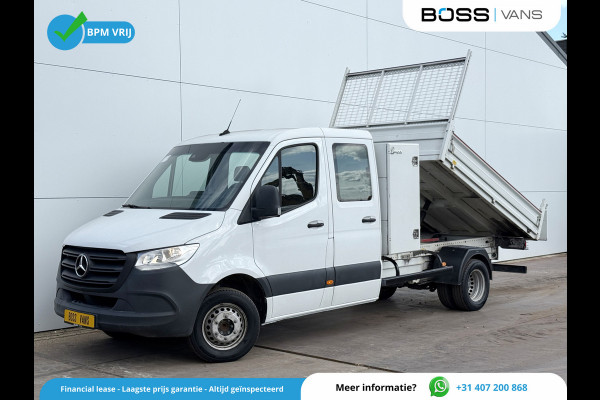 Mercedes-Benz Sprinter 514 2.2 CDI Kipper Dubbele Cabine Mixto DoKa Dubbellucht 3.5t Trekhaak Climate Control Cruise Control Benne Tipper