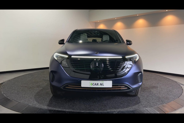 Mercedes-Benz EQC 400 4MATIC Premium 80 kWh | paarse wrap | beige interieur | lichtmetalen velgen Soh (batterijcheck) Waarde 96,6 %