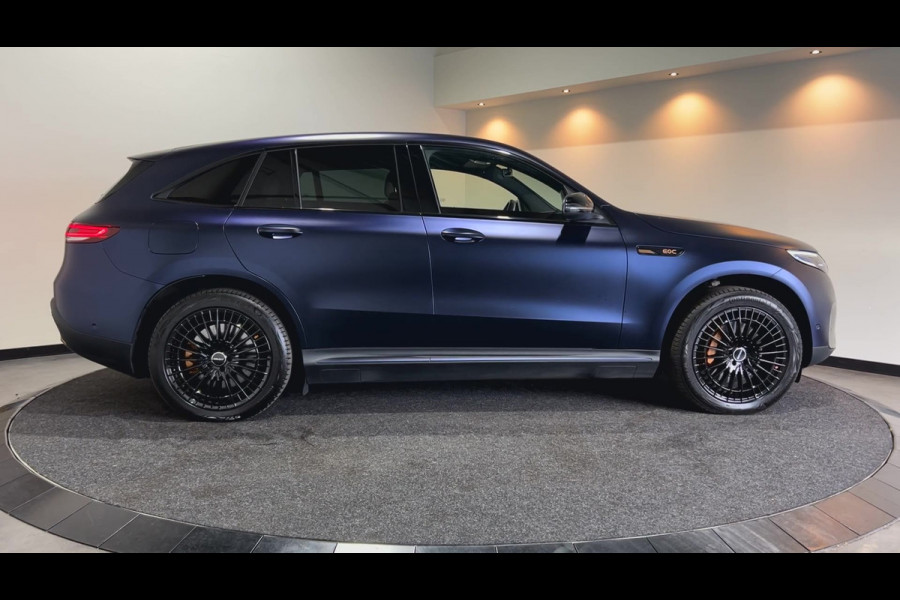Mercedes-Benz EQC 400 4MATIC Premium 80 kWh | paarse wrap | beige interieur | lichtmetalen velgen Soh (batterijcheck) Waarde 96,6 %