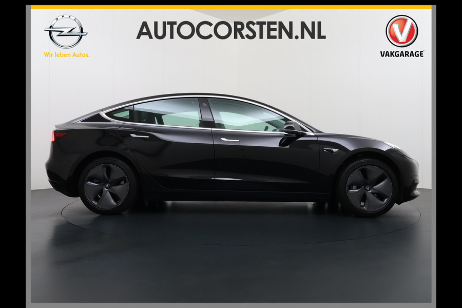Tesla Model 3 SR+ 325PK LFP-Accu SOH 95% AutoPilot Leer Pano-Dak Adaptive Cruise Camera's Elektr.-Stuur+Stoelen+Spiegels+Geheugen+Easy-Entry+V Ecc Navi Led DAB Voorverwarmen interieur via App Keyless One-Pedal-Drive 1e Eigenaar Origineel Nederlandse Auto Fabrieksgarantie op Accu en motor tot 8-12-2028