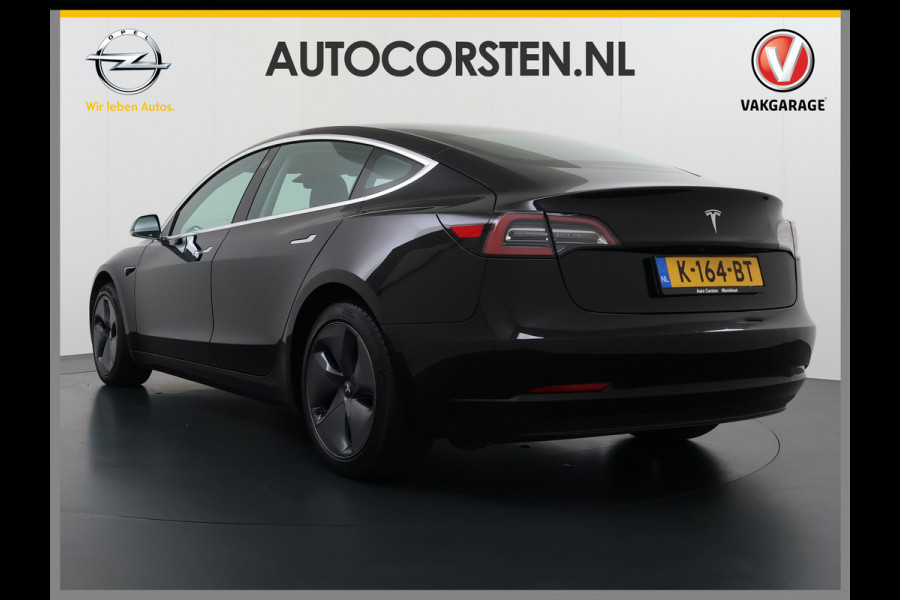 Tesla Model 3 SR+ 325PK LFP-Accu SOH 95% AutoPilot Leer Pano-Dak Adaptive Cruise Camera's Elektr.-Stuur+Stoelen+Spiegels+Geheugen+Easy-Entry+V Ecc Navi Led DAB Voorverwarmen interieur via App Keyless One-Pedal-Drive 1e Eigenaar Origineel Nederlandse Auto Fabrieksgarantie op Accu en motor tot 8-12-2028