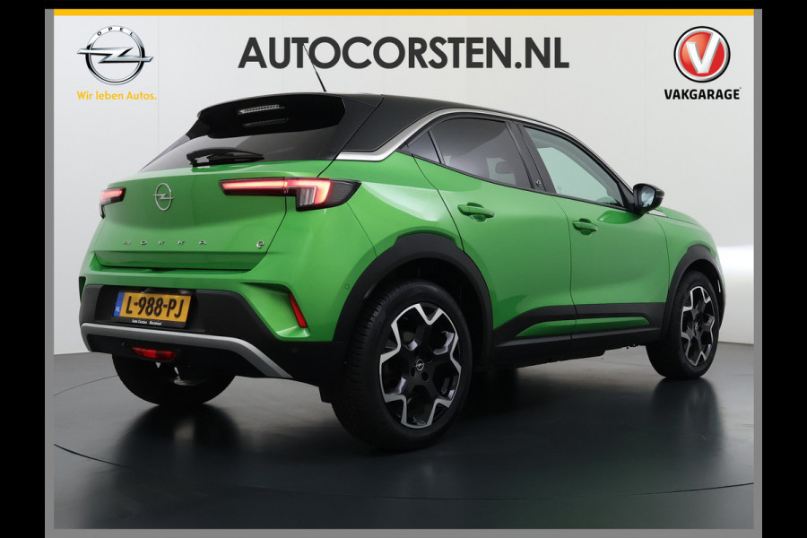 Opel Mokka-e Ultimate 50kWh 3-Fase Warmtepomp Adap.Cruise Stuur+Stoelverwarming Navi 360°Camera Ecc Apple Carplay Android Auto Pdc 11kw Laden SOH 88% Matrix Led Keyless Lmv DAB Lane Assist Privacy Glas Dealeronderhouden Origineel Nederlandse Auto Super Compleet!