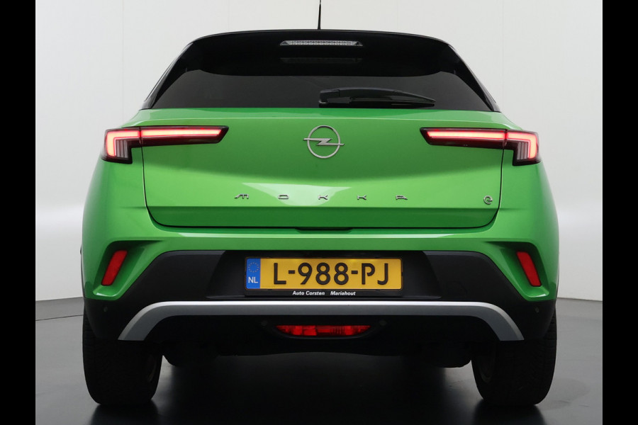 Opel Mokka-e Ultimate 50kWh 3-Fase Warmtepomp Adap.Cruise Stuur+Stoelverwarming Navi 360°Camera Ecc Apple Carplay Android Auto Pdc 11kw Laden SOH 88% Matrix Led Keyless Lmv DAB Lane Assist Privacy Glas Dealeronderhouden Origineel Nederlandse Auto Super Compleet!