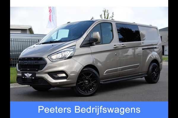 Ford Transit Custom 320 2.0 TDCI L2H1 Limited DC Raptor Edition Camera, Adaptieve Cruise, Carplay, 130PK, Automaat, PDC, 2 x Schuifdeur, Stoelverwarming, Uniek!
