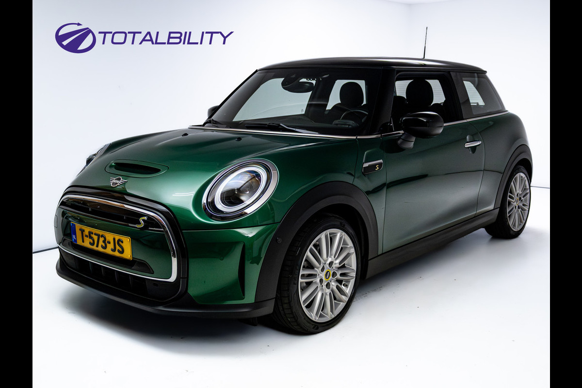 MINI Mini Electric Classic 33 kWh | Elec. Panoramadak | Leer | Comfortstoelen | Harman Kardon | British Racing Green | Led, PDC achter, Apple Carplay, Android auto, Cruise control