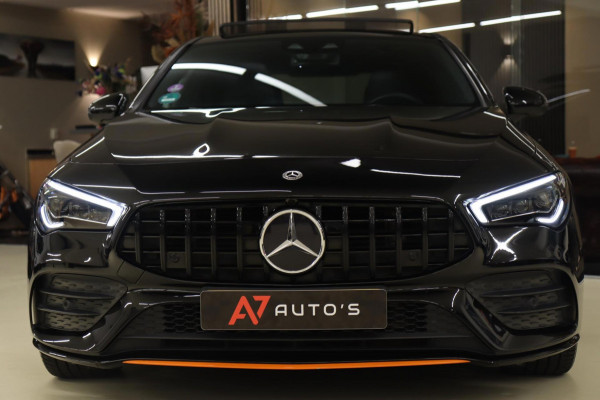 Mercedes-Benz CLA-Klasse 220 ORANJE Edition AMG Line PANO/BURM/LANEASSIST/SFEER/CAM/BOMVOLL