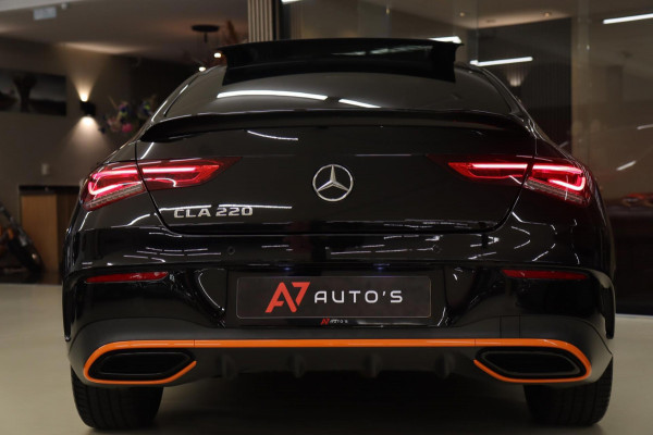 Mercedes-Benz CLA-Klasse 220 ORANJE Edition AMG Line PANO/BURM/LANEASSIST/SFEER/CAM/BOMVOLL