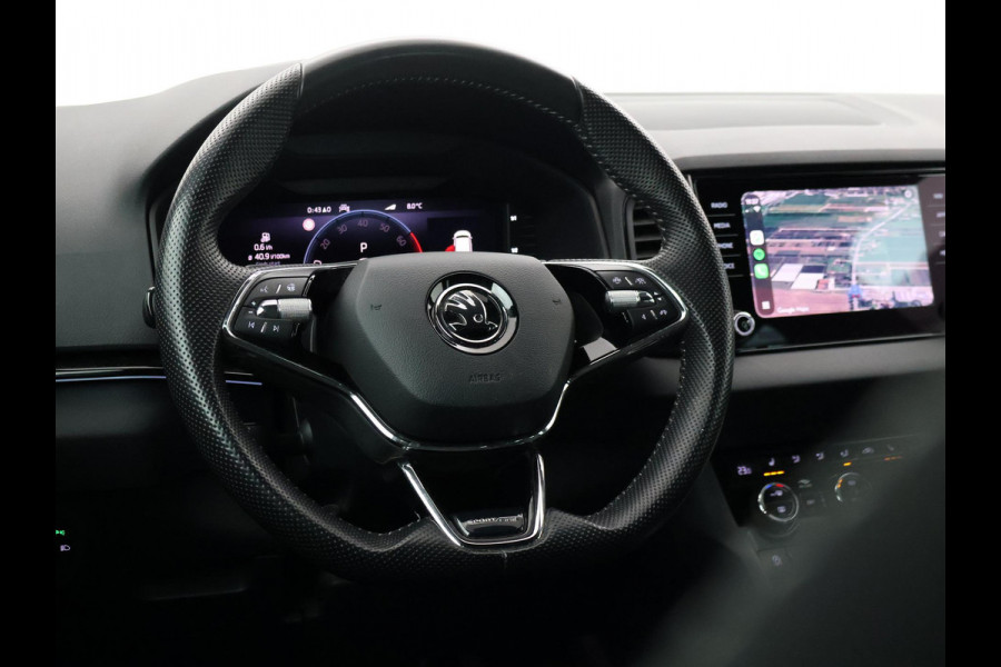 Škoda Karoq 1.5 TSI ACT 150 PK DSG SPORTLINE + CANTON AUDIO | STEEL GREY | CAMERA | 19 INCH | VIRTUAL | SFEER