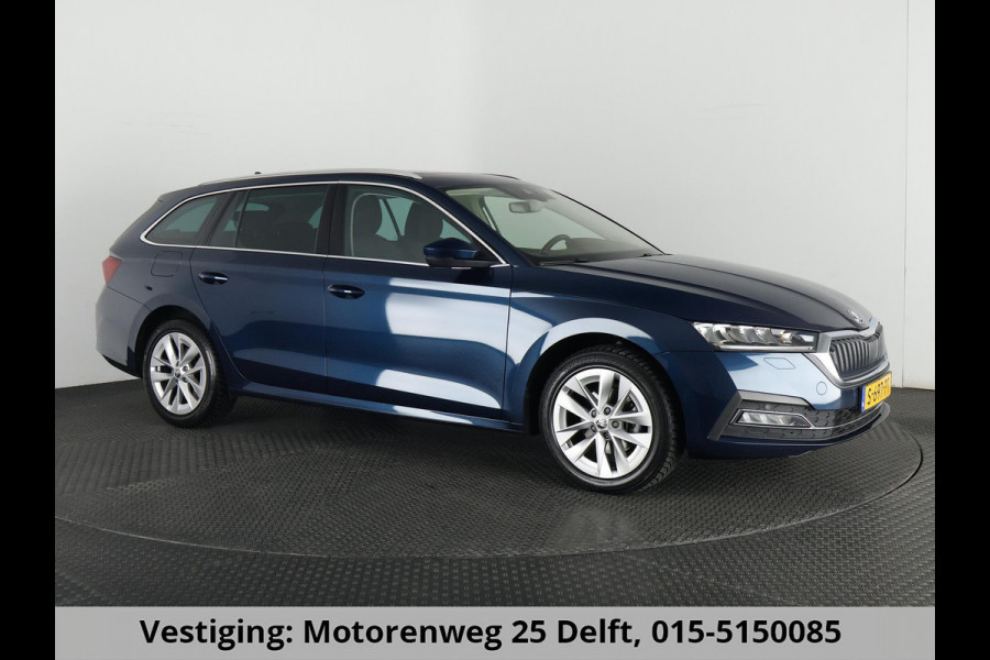 Škoda Octavia Combi 1.5 e-TSI HYBRID BUS.PLUS 150 PK 1e EIG AUTOMAAT SCHUIF/KANTEL PANORAMADAK.GROTE WEG KM !