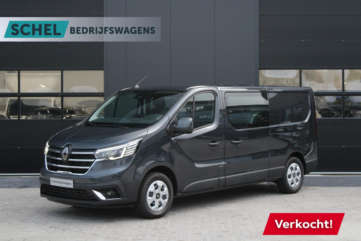 Renault Trafic 2.0 Blue dCi 130pk T29 L2H1 Advance Dubbele Cabine - Carplay - Android - 2x Schuifdeur - Passagiersstoel - Camera - LED - Rijkla