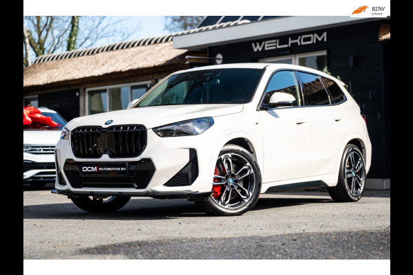 BMW iX1 EDrive 20 M Sport Live Cockpit I Mineralweiss Metallic I Head Up I Led I CarPlay I 360 Camera I M-Sportremmen rood I BTW
