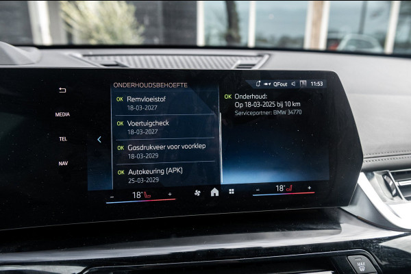 BMW iX1 EDrive 20 M Sport Live Cockpit I Mineralweiss Metallic I Head Up I Led I CarPlay I 360 Camera I M-Sportremmen rood I BTW