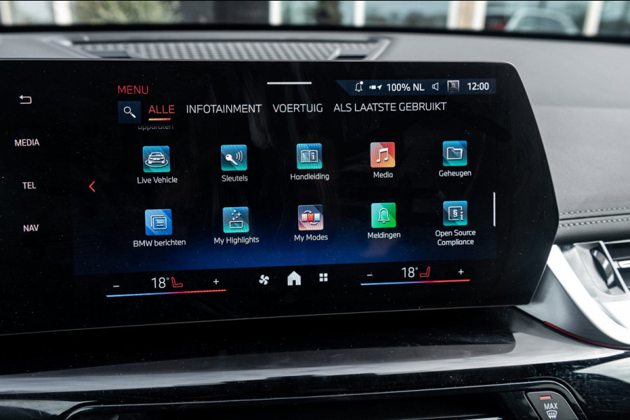 BMW iX1 EDrive 20 M Sport Live Cockpit I Mineralweiss Metallic I Head Up I Led I CarPlay I 360 Camera I M-Sportremmen rood I BTW