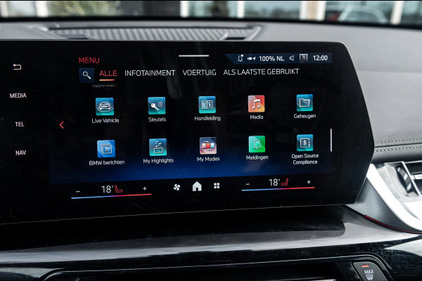 BMW iX1 EDrive 20 M Sport Live Cockpit I Mineralweiss Metallic I Head Up I Led I CarPlay I 360 Camera I M-Sportremmen rood I BTW