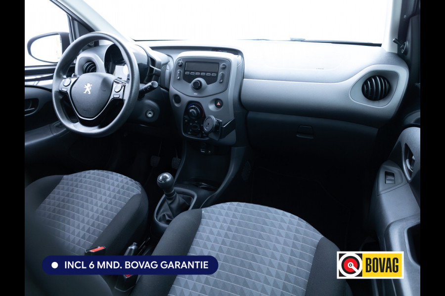 Peugeot 108 1.0 e-VTi Active 73 PK | Airconditioning | BT Telefoon & Audio | DAB | Led Dagrijverlichting | Zwart met. | Multifunctioneel stuurwiel, Centrale vergrendeling met afstandsbediening