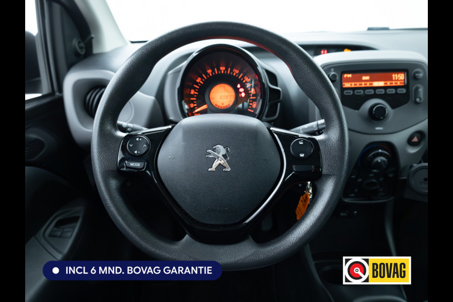 Peugeot 108 1.0 e-VTi Active 73 PK | Airconditioning | BT Telefoon & Audio | DAB | Led Dagrijverlichting | Zwart met. | Multifunctioneel stuurwiel, Centrale vergrendeling met afstandsbediening