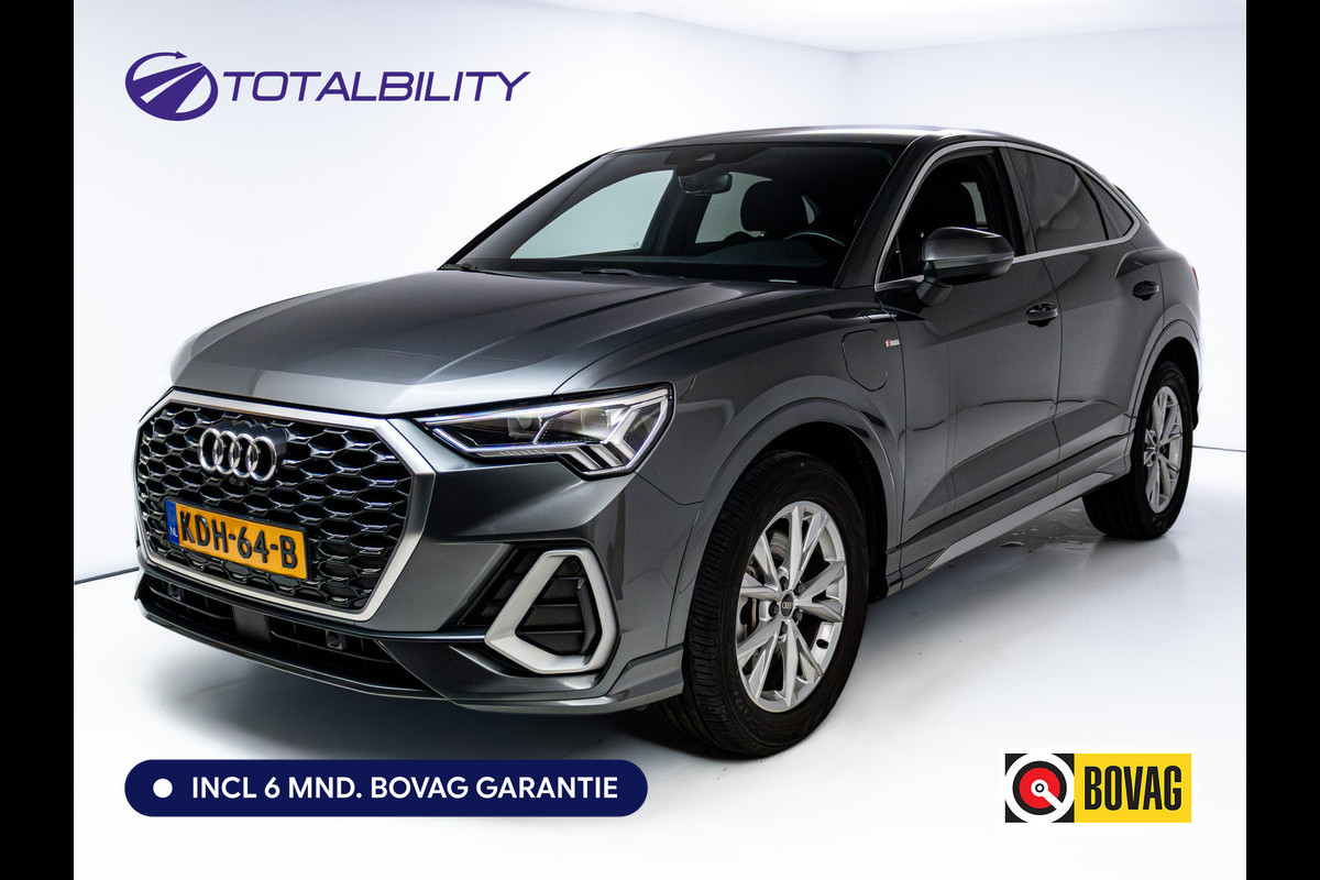 Audi Q3 Sportback 45 TFSI e S Edition 245 PK | 2x S-Line | Elec. achterklep | 360 Camera | Virtual cockpit | Navigatie | Cruise control, Apple Carplay, Android auto