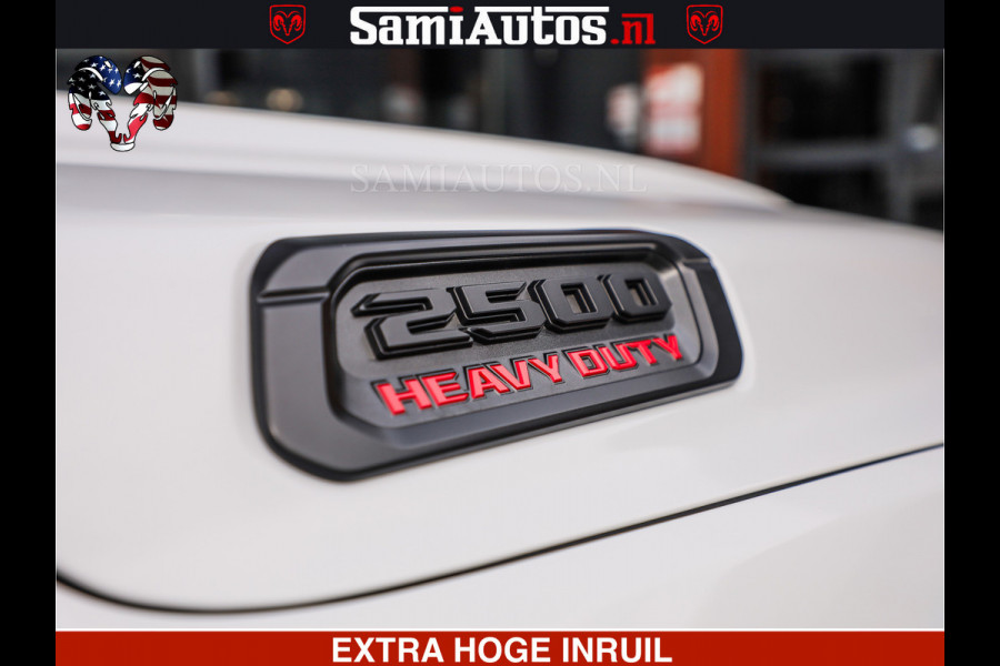Dodge Ram 2500 POWER WAGON | 6 PERSOONS | 6.4 V8 4X4 | ADAPTIVE | FULL LED | TREK LIER | OPEN DAK | 6.4F BAK | 3500KG | CAMERA V+A | SPER DIFF | TWO TONE UITVOERING | ALARM | VOLLE UITVOERING |