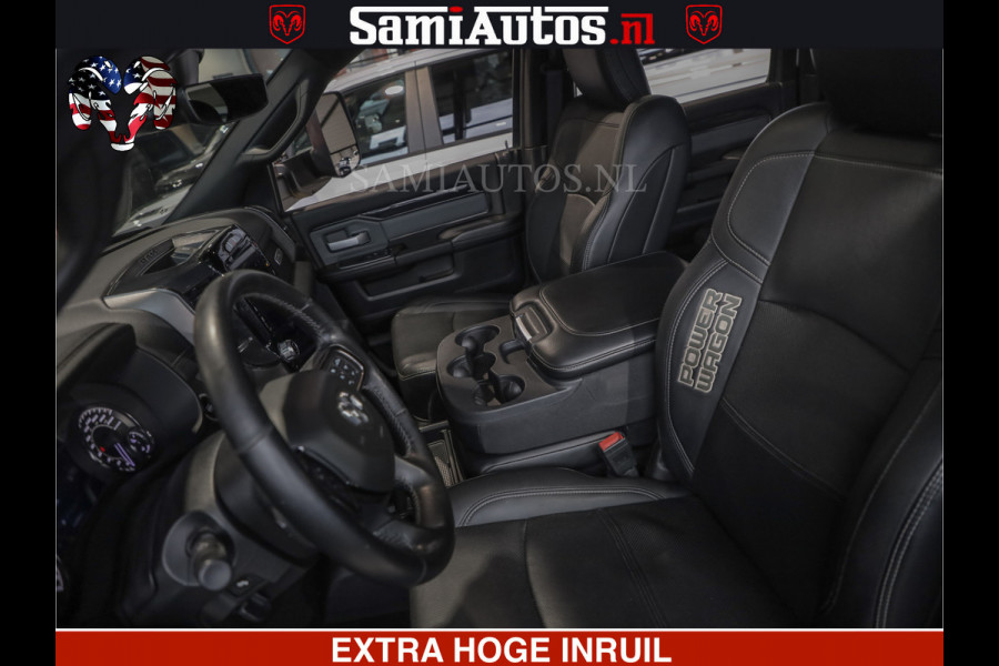Dodge Ram 2500 POWER WAGON | 6 PERSOONS | 6.4 V8 4X4 | ADAPTIVE | FULL LED | TREK LIER | OPEN DAK | 6.4F BAK | 3500KG | CAMERA V+A | SPER DIFF | TWO TONE UITVOERING | ALARM | VOLLE UITVOERING |