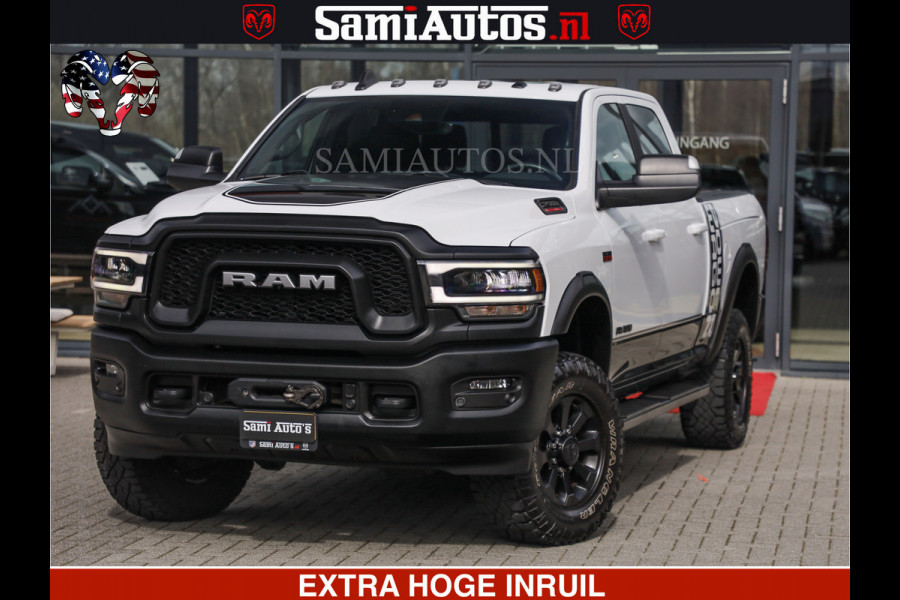Dodge Ram 2500 POWER WAGON | 6 PERSOONS | 6.4 V8 4X4 | ADAPTIVE | FULL LED | TREK LIER | OPEN DAK | 6.4F BAK | 3500KG | CAMERA V+A | SPER DIFF | TWO TONE UITVOERING | ALARM | VOLLE UITVOERING |