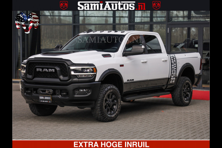Dodge Ram 2500 POWER WAGON | 6 PERSOONS | 6.4 V8 4X4 | ADAPTIVE | FULL LED | TREK LIER | OPEN DAK | 6.4F BAK | 3500KG | CAMERA V+A | SPER DIFF | TWO TONE UITVOERING | ALARM | VOLLE UITVOERING |