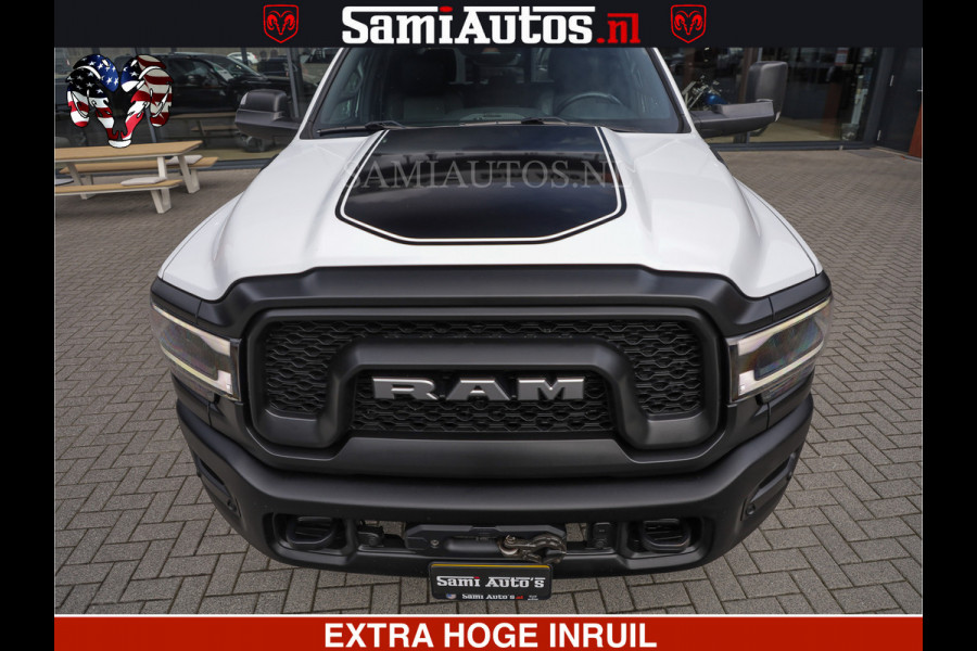Dodge Ram 2500 POWER WAGON | 6 PERSOONS | 6.4 V8 4X4 | ADAPTIVE | FULL LED | TREK LIER | OPEN DAK | 6.4F BAK | 3500KG | CAMERA V+A | SPER DIFF | TWO TONE UITVOERING | ALARM | VOLLE UITVOERING |