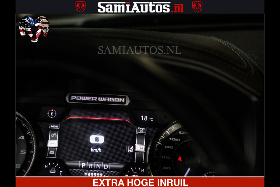Dodge Ram 2500 POWER WAGON | 6 PERSOONS | 6.4 V8 4X4 | ADAPTIVE | FULL LED | TREK LIER | OPEN DAK | 6.4F BAK | 3500KG | CAMERA V+A | SPER DIFF | TWO TONE UITVOERING | ALARM | VOLLE UITVOERING |