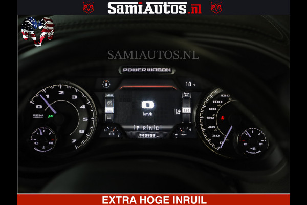 Dodge Ram 2500 POWER WAGON | 6 PERSOONS | 6.4 V8 4X4 | ADAPTIVE | FULL LED | TREK LIER | OPEN DAK | 6.4F BAK | 3500KG | CAMERA V+A | SPER DIFF | TWO TONE UITVOERING | ALARM | VOLLE UITVOERING |