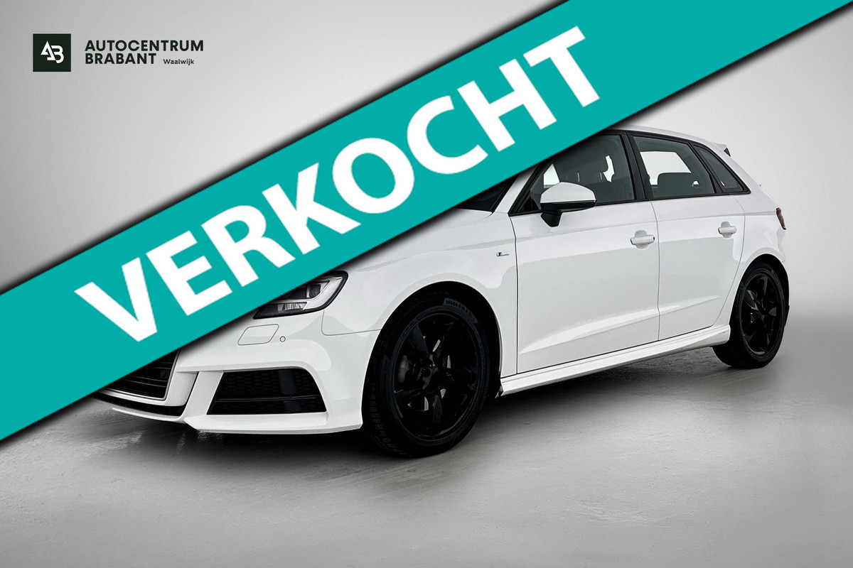Audi A3 Sportback 1.5 TFSI CoD Sport S Line Edition(NL-auto, Goed onderH, NAvi, StoelV, Leder, Parkeersensoren V+A, Keyless, Etc)