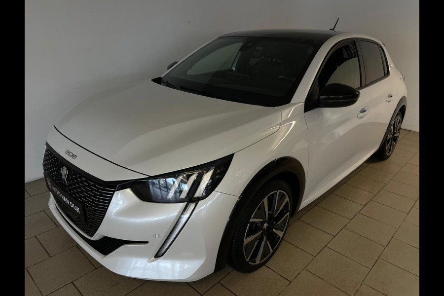 Peugeot 208 1.2 PureTech GT-Line AIRCO NAVI CRUISE BT STOELVERW CAMERA PDC PARELMOER WIT ZWARTE HEMEL PRIVACYGLAS ZEER NETTE AUTO